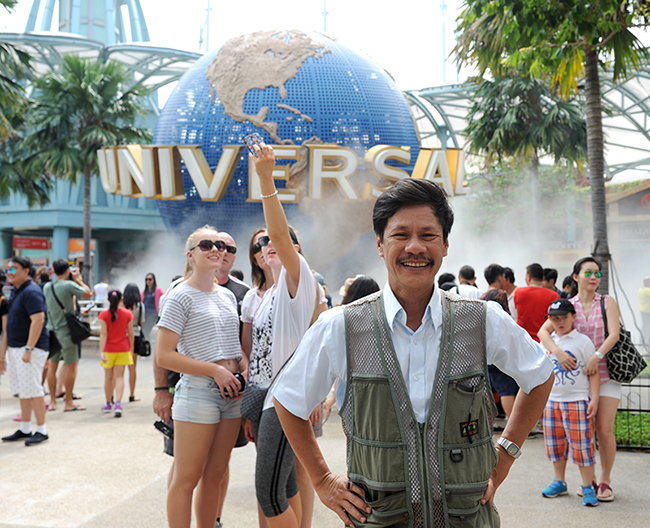 Tại Universal Studio trên đảo Sentosa, Singapore - 2014